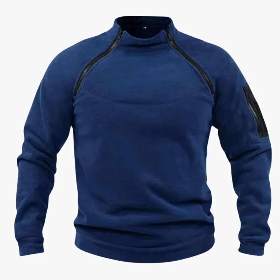 Fleece Pullover mit Reißverschluss für Herren 5