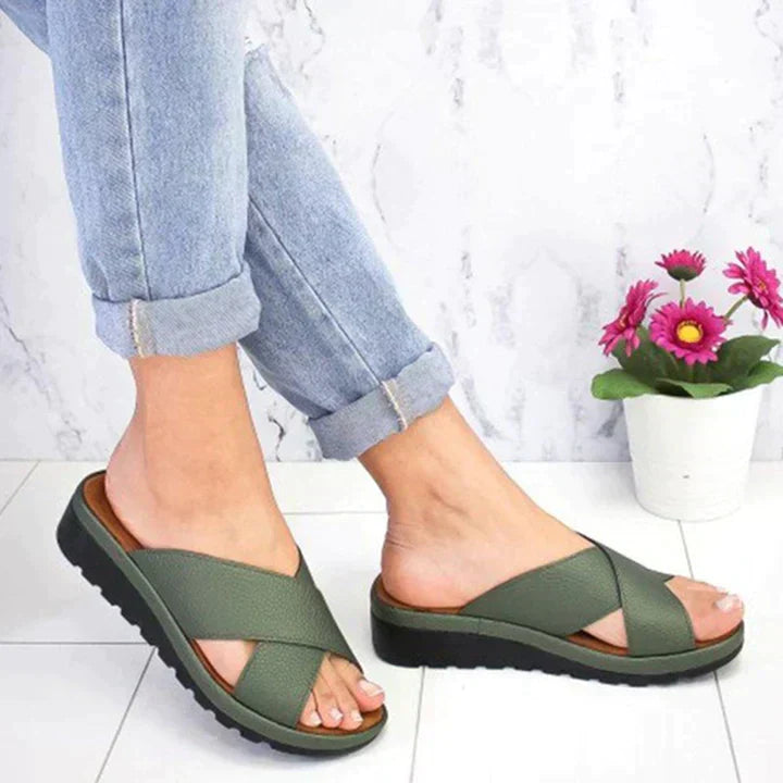 Damen Sandalen Sommer Orthopädisch Bequem