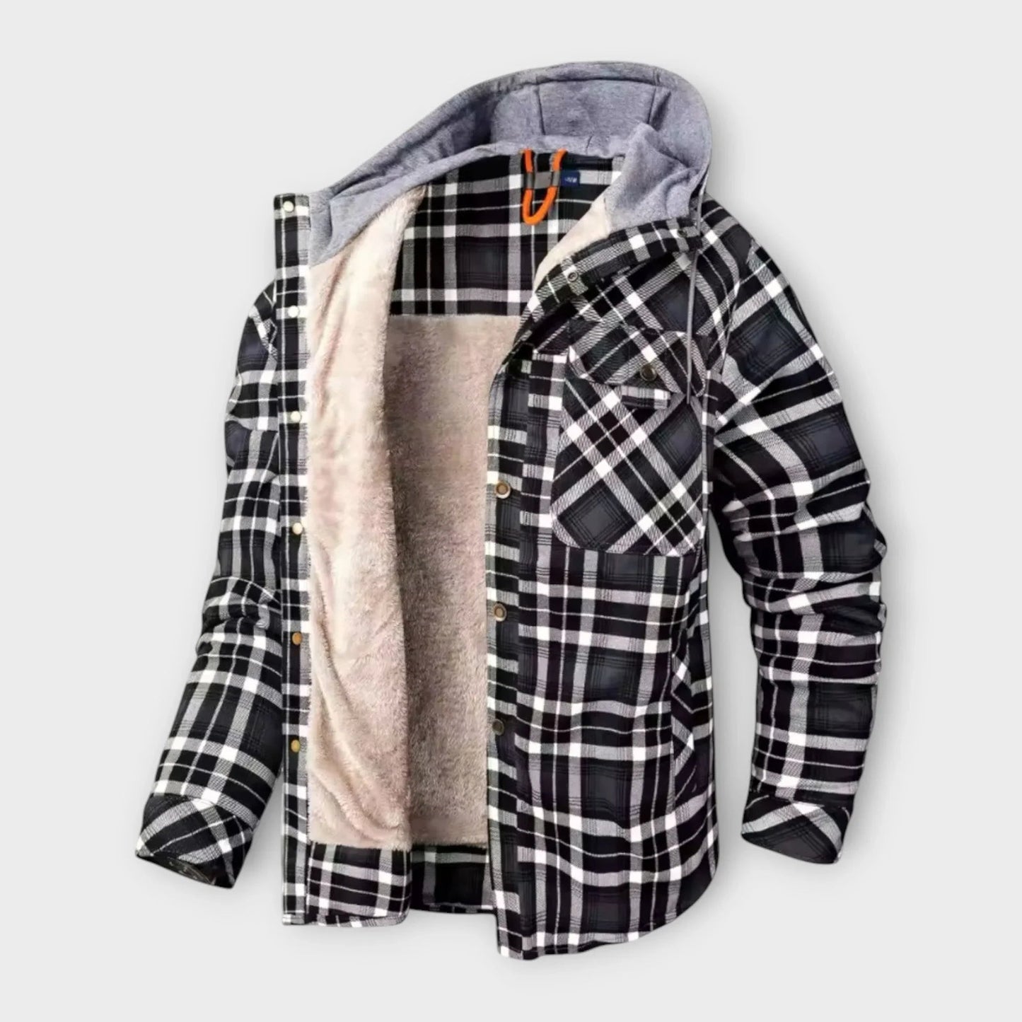 Gefütterte Flanelljacke für Herren 5