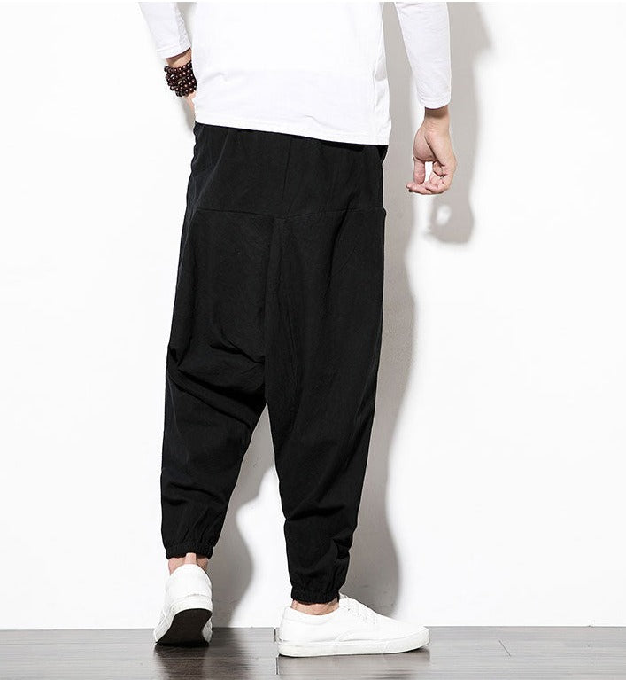 Haremshosen - Herren Loose Fit Jogginghose mit Kordelzug-Chaps Herrenmode
