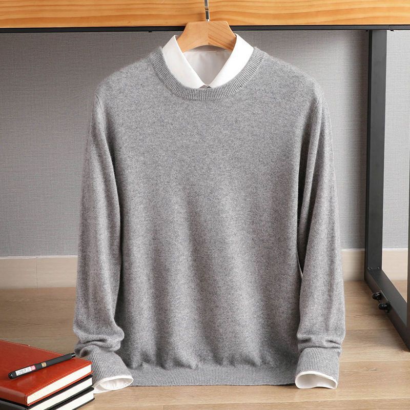 Herren Pullover Rundhals Elegante Strickware für Büro und Alltag