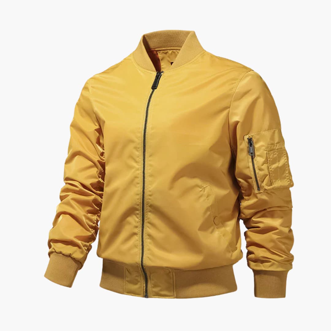 Herren-Bomberjacke mit Reißverschluss und Ärmeltasche 5
