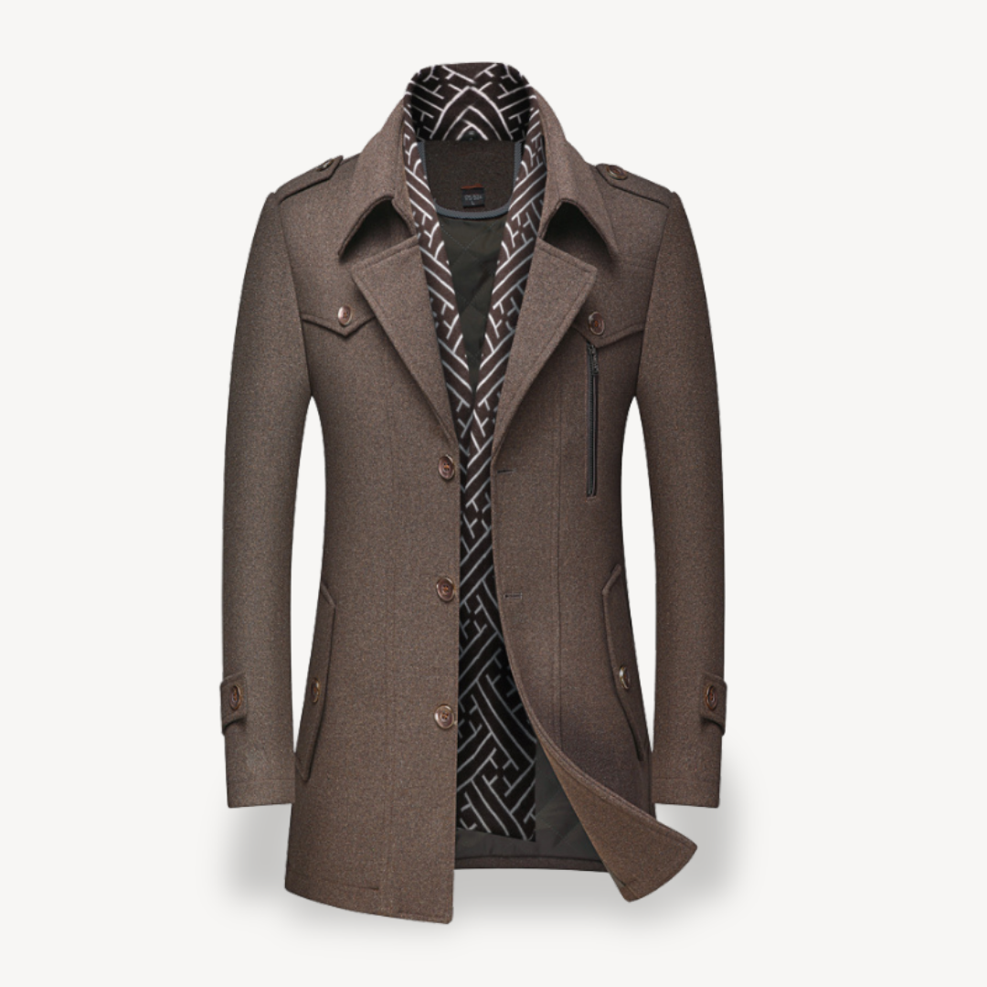 Herren-Peacoat mit Fleecefutter | Loravelle 5