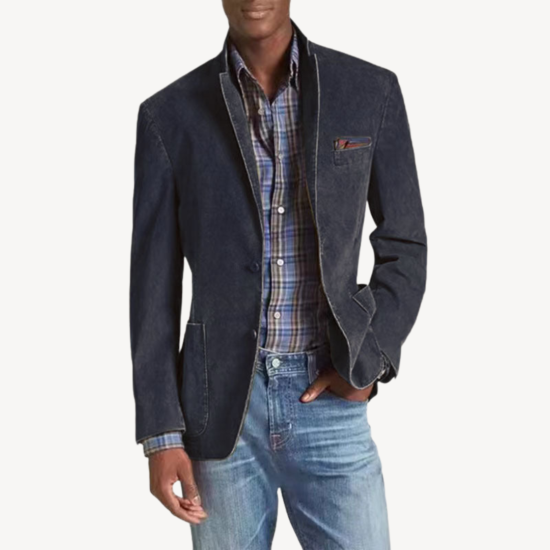 Herren-Pufferjacke aus Cord | Loravelle 1
