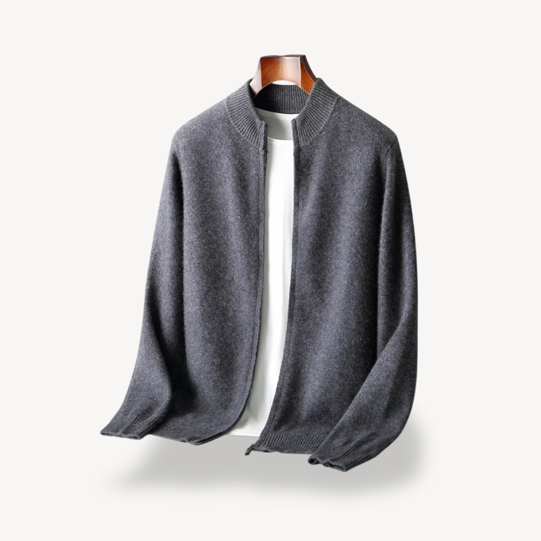 Herren-Strickjacke mit Reißverschluss 5