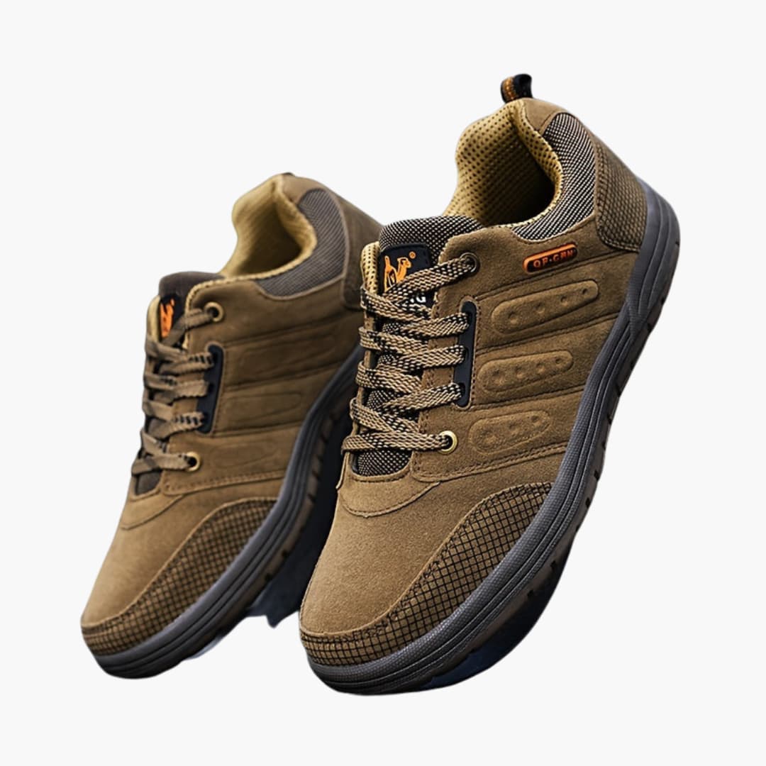 Herren-Wanderschuhe mit Schnürverschluss und strukturierter Außensohle 7