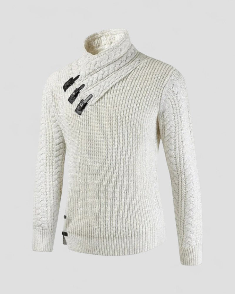 Herren-Winterpullover mit Schnallendetail 3