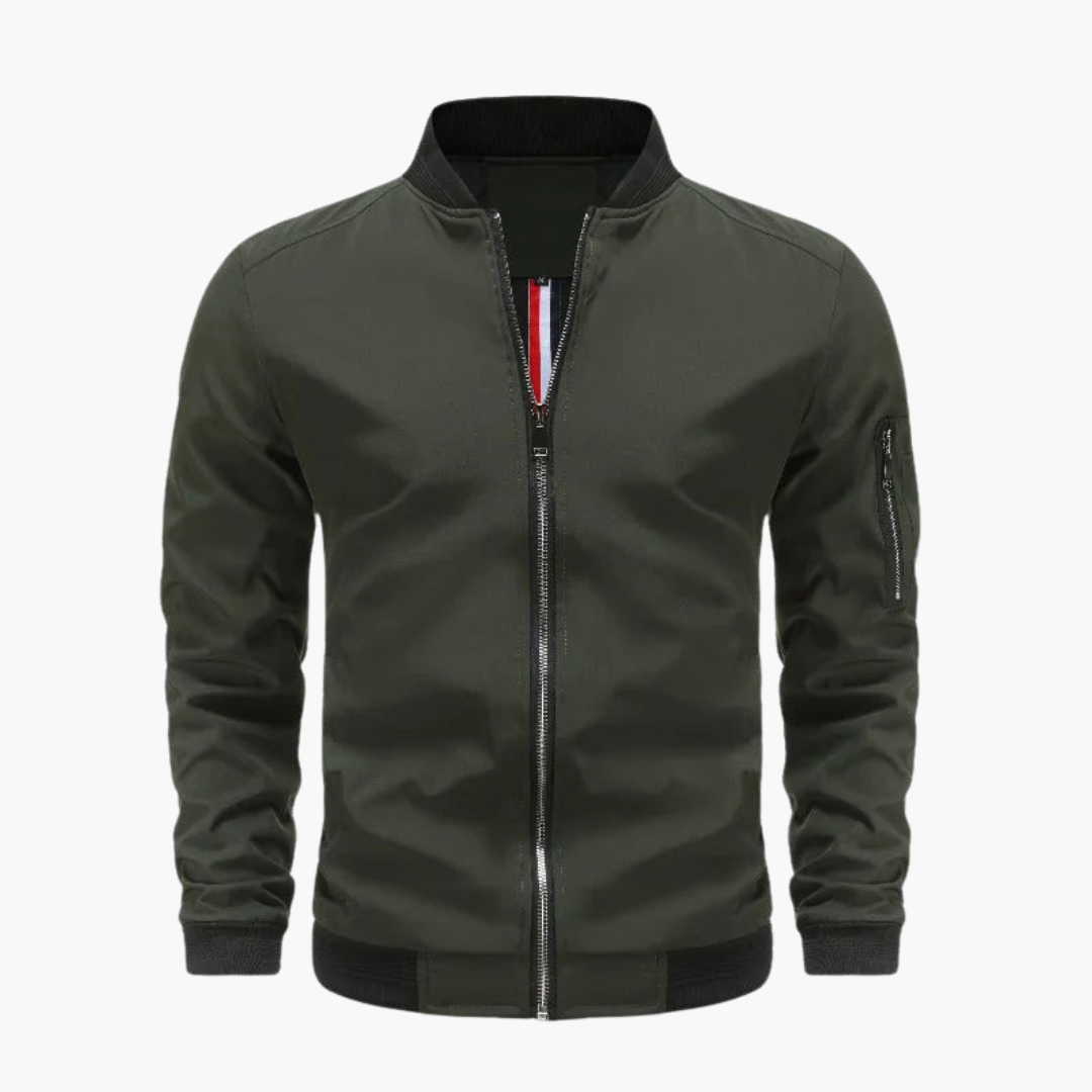 Herren Bomberjacke mit Reißverschluss und klassischem Schnitt 4