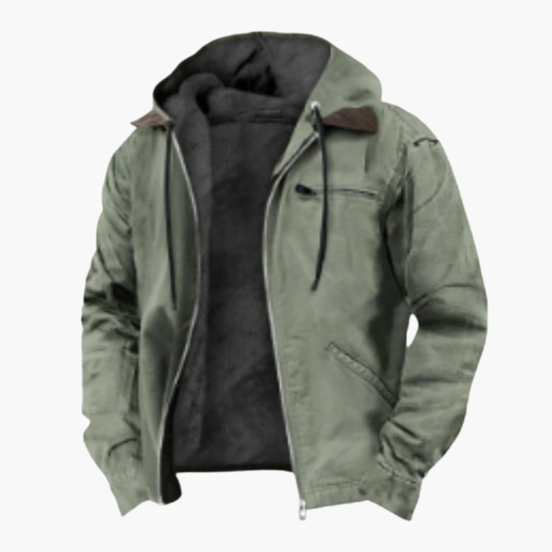 Herren Jacke mit Kapuze und wärmendem Innenfutter 6