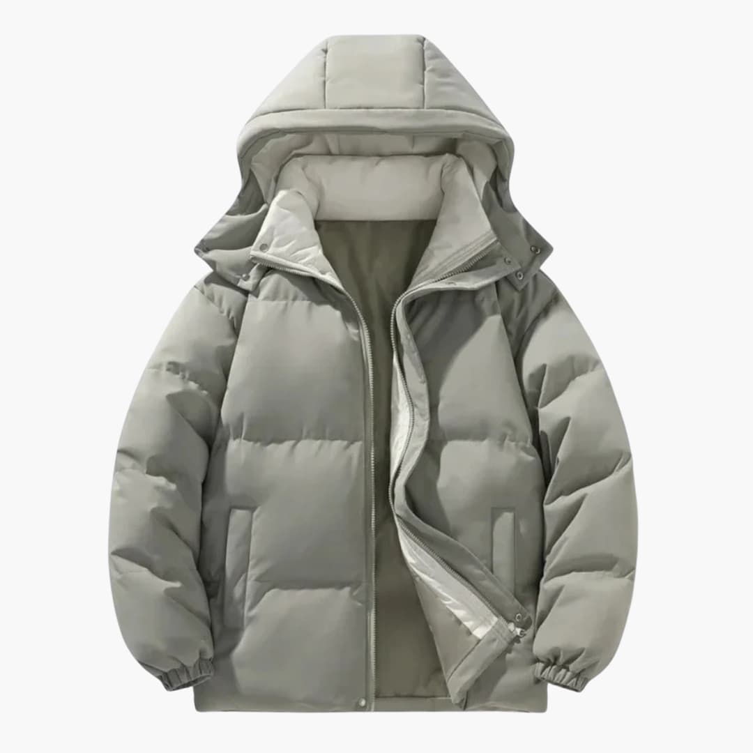 Herren Kapuzen-Steppjacke mit isolierter Füllung und Reißverschluss 3