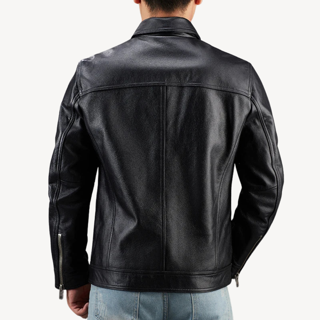 Herren Lederjacke mit Taschen | Loravelle 3