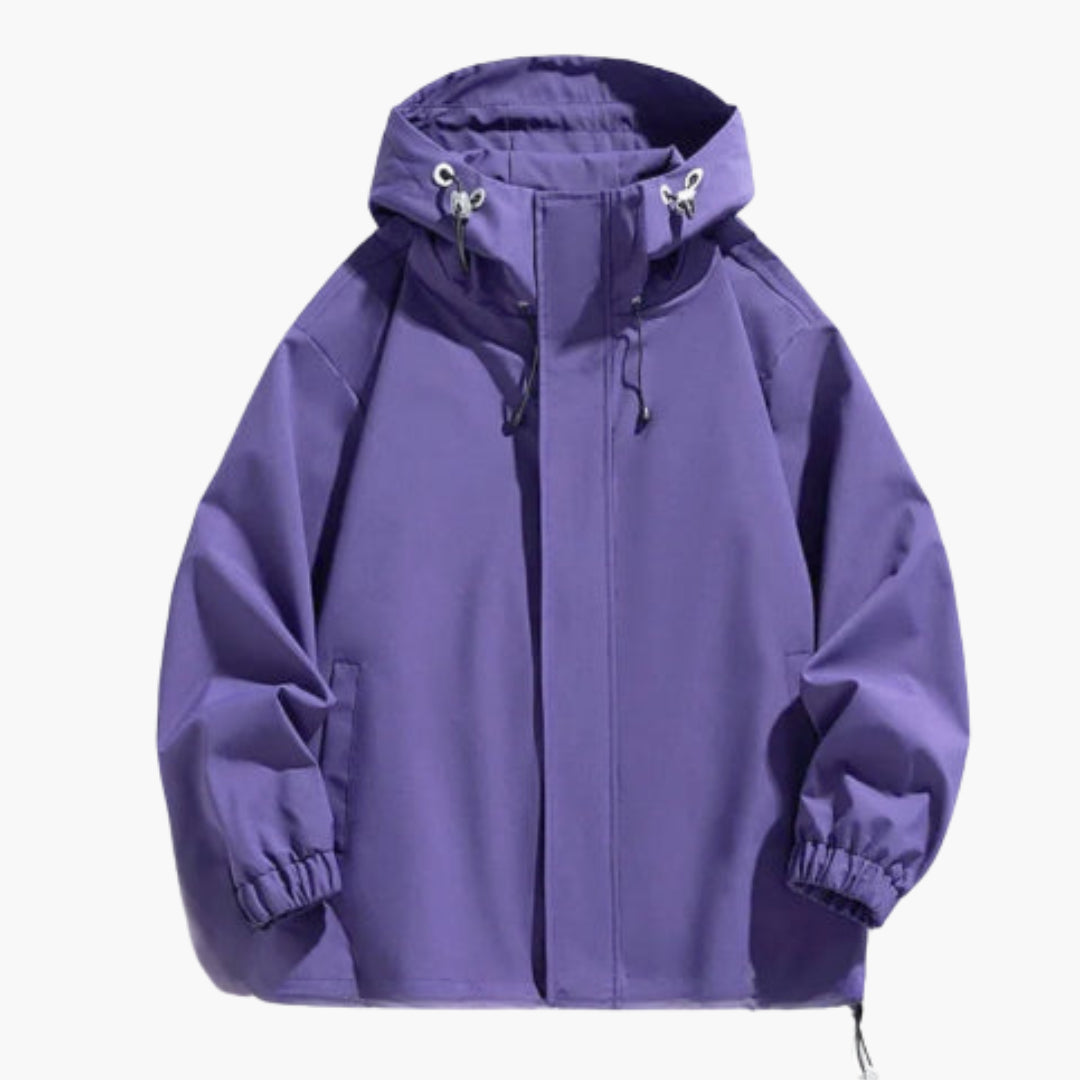 Herren Ski-Jacke mit Kapuze verstellbare Passform und Reißverschluss 6