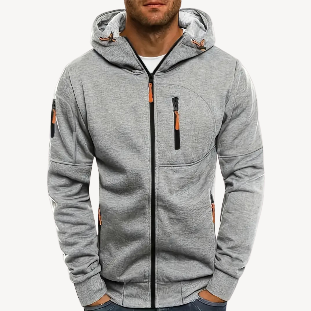 Herren Zip Hoodie Baumwollfleece | Loravelle 9