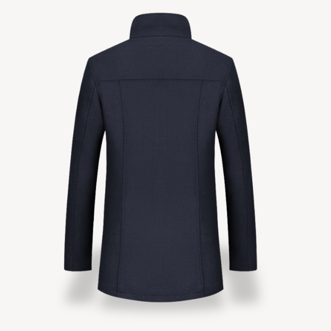 Herrenjacke aus Wollmischung mit gestepptem Futter | Loravelle 4