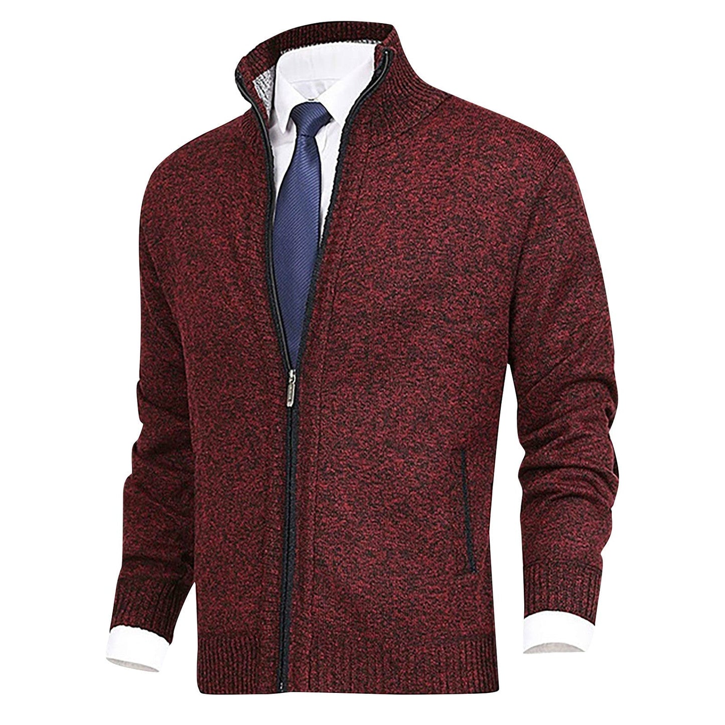 Herren Strickjacke Klassisch Mit Kragen