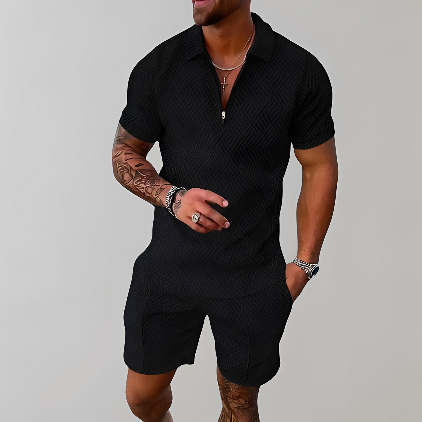 Herren Sommer Set Leicht Stilvoll