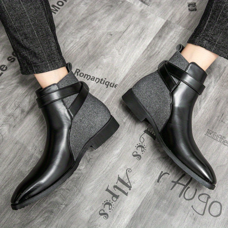 Leder Stiefel Herren Handgefertigt Echtleder Schwarz