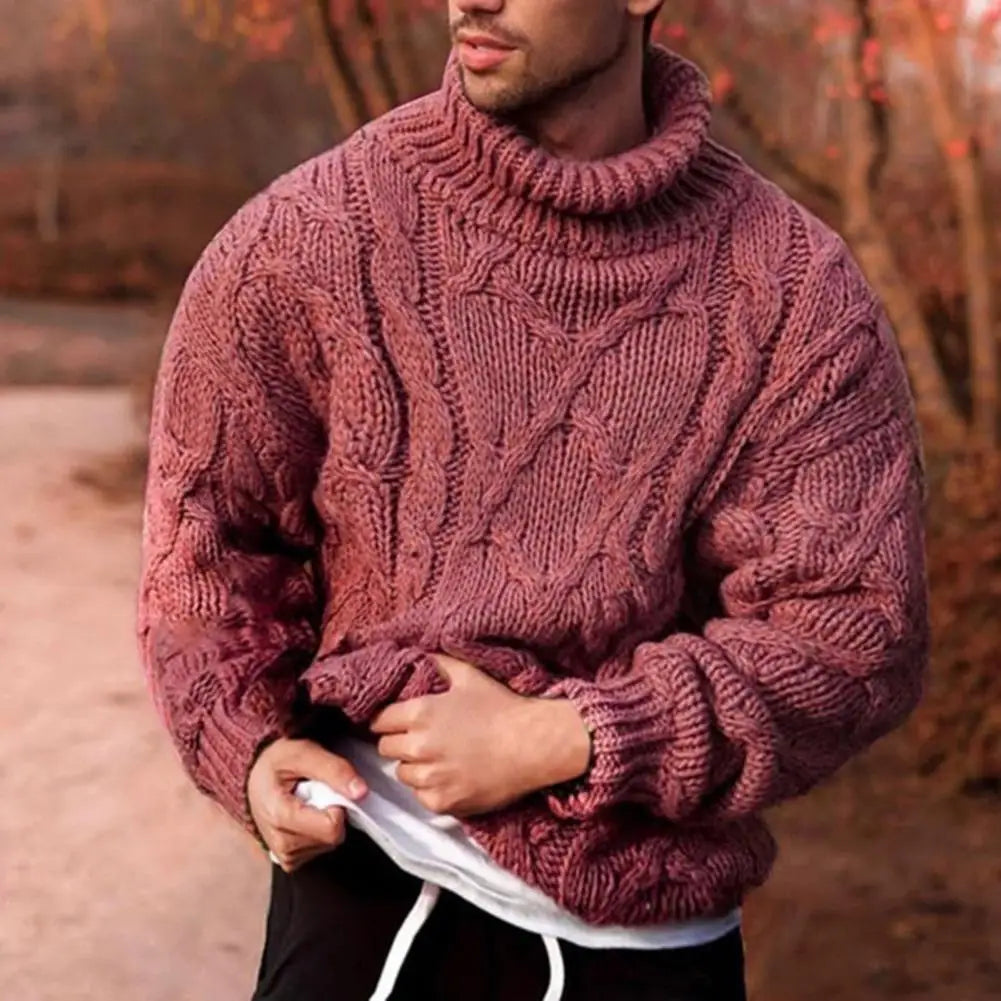 Herren Rollkragenpullover Dick Warm Winter