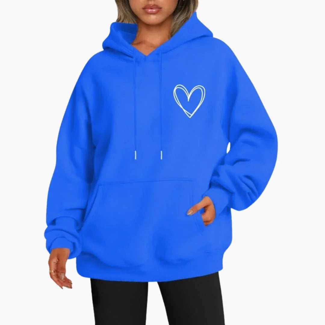 Kapuzensweatshirt mit Kängurutasche für Damen 11