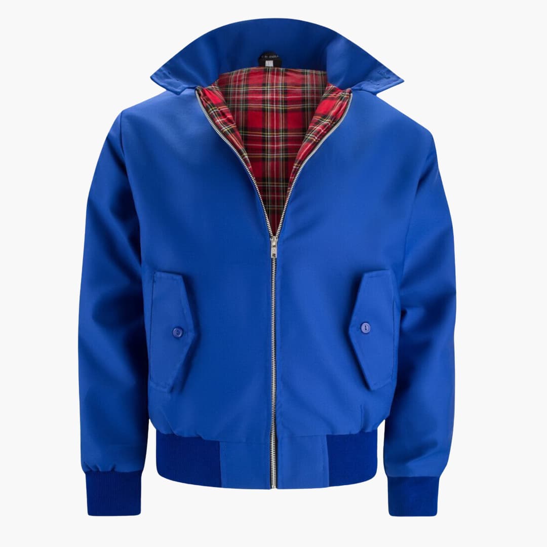 Klassische Herren Winterjacke mit geripptem Saum und Kragen 13