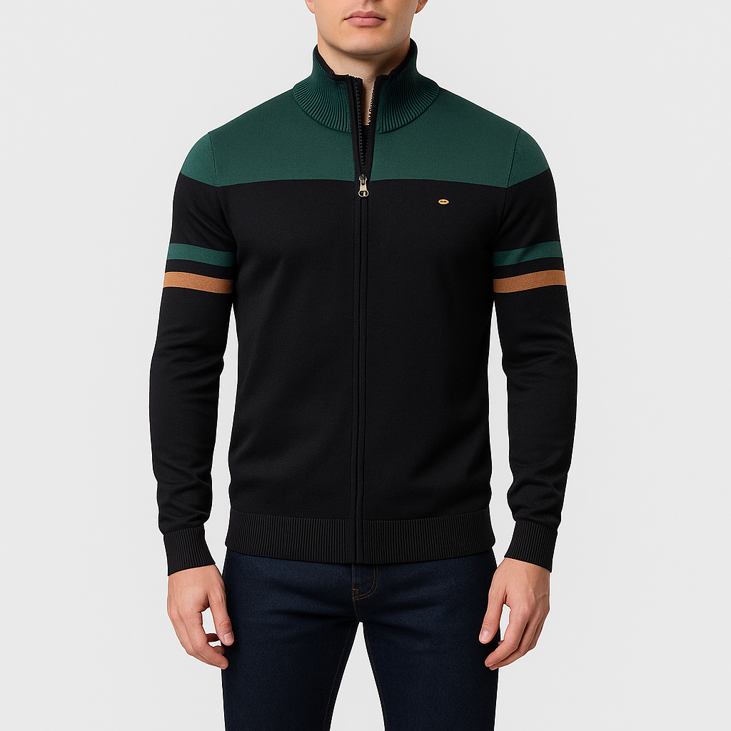 LUXEOUTFIT | Atlas Retro-Bomberjacke mit Streifen 3