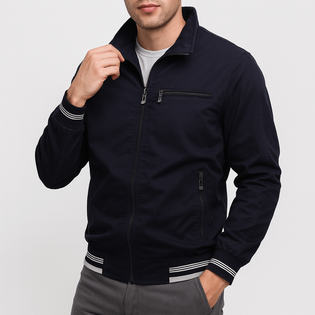 LUXEOUTFIT | Baumwolljacke mit Reißverschluss 3