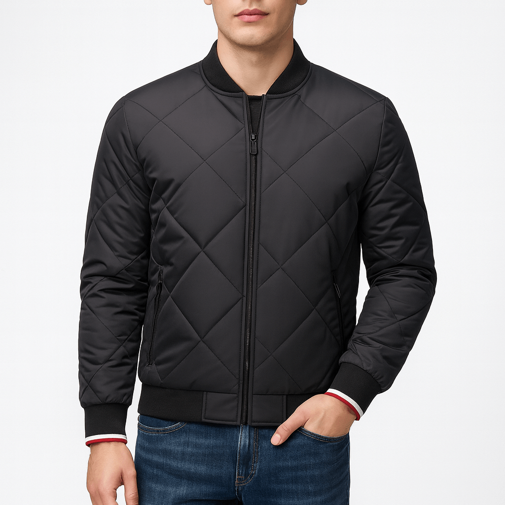 LUXEOUTFIT | Bomberjacke mit Rautensteppung 4