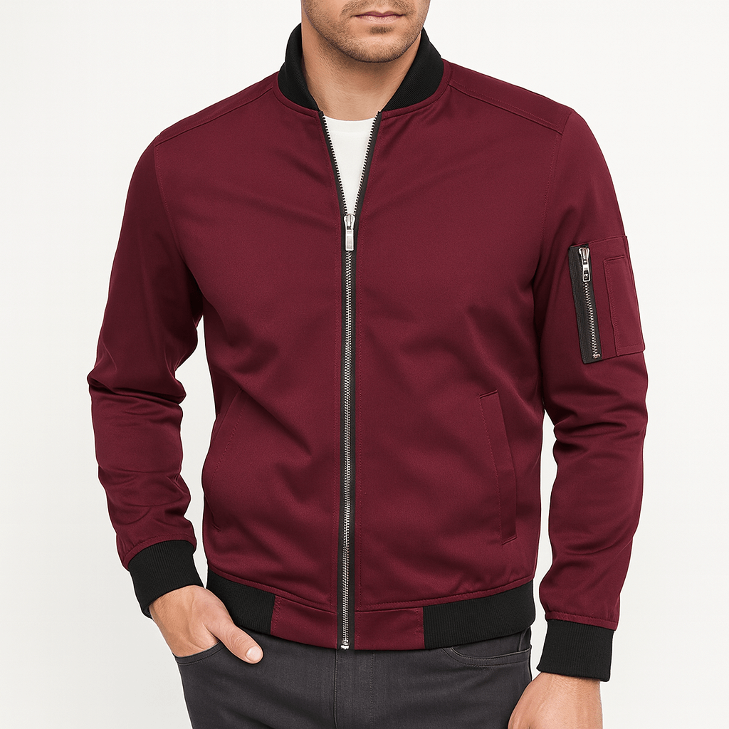 LUXEOUTFIT | Bomberjacke mit Reißverschlusstasche 4