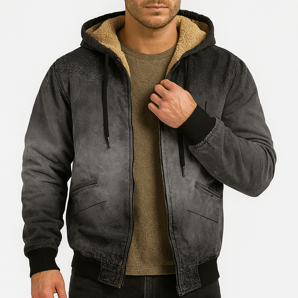 LUXEOUTFIT | Fleecegefütterte Kapuzenjacke 3