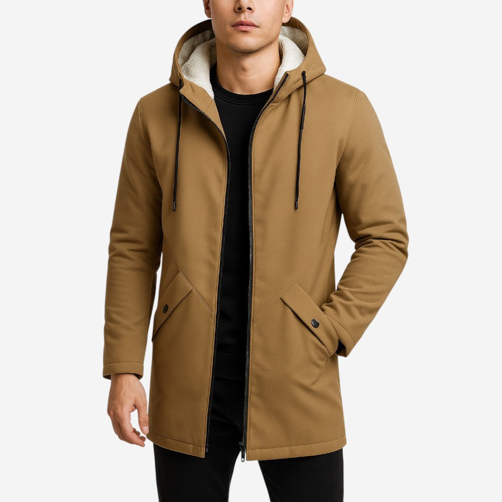 LUXEOUTFIT | Fleecegefütterte Kapuzenjacke 4