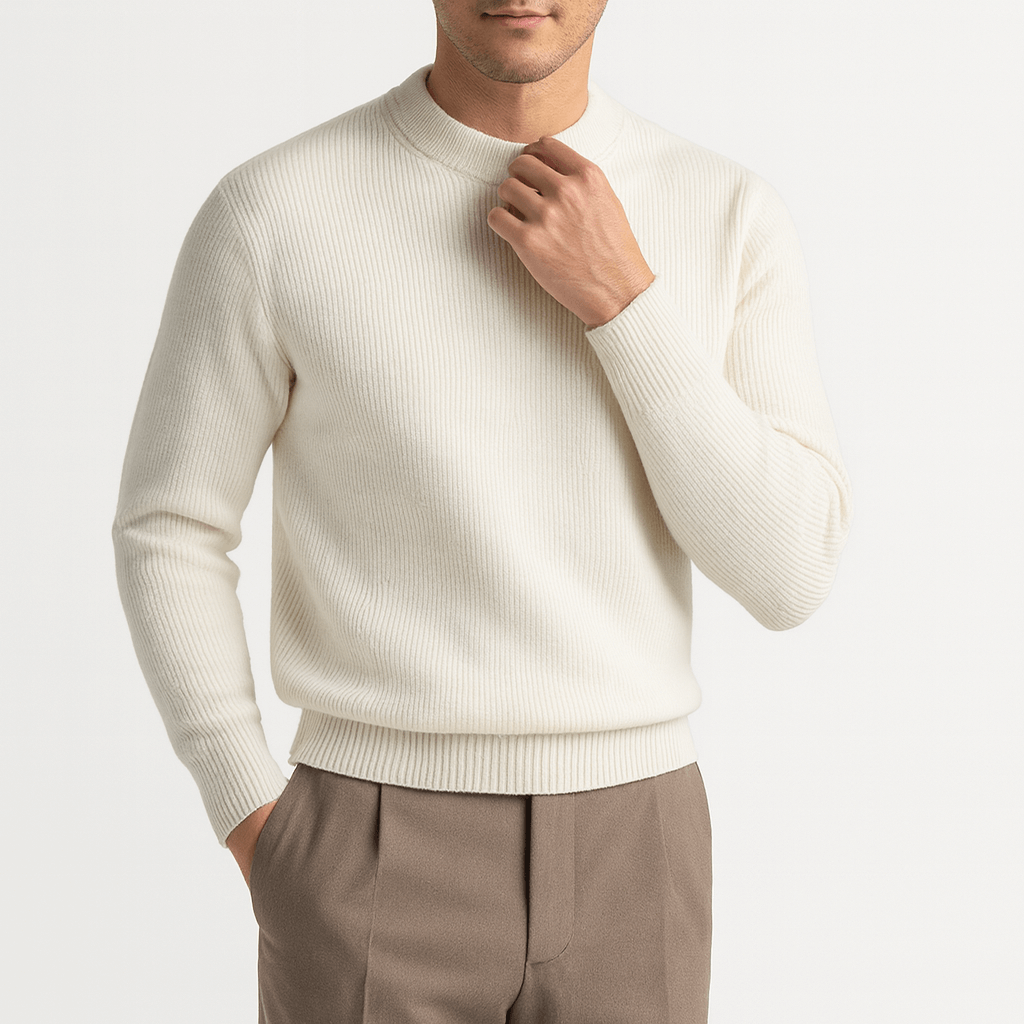 LUXEOUTFIT | Gerippter Wollpullover 7