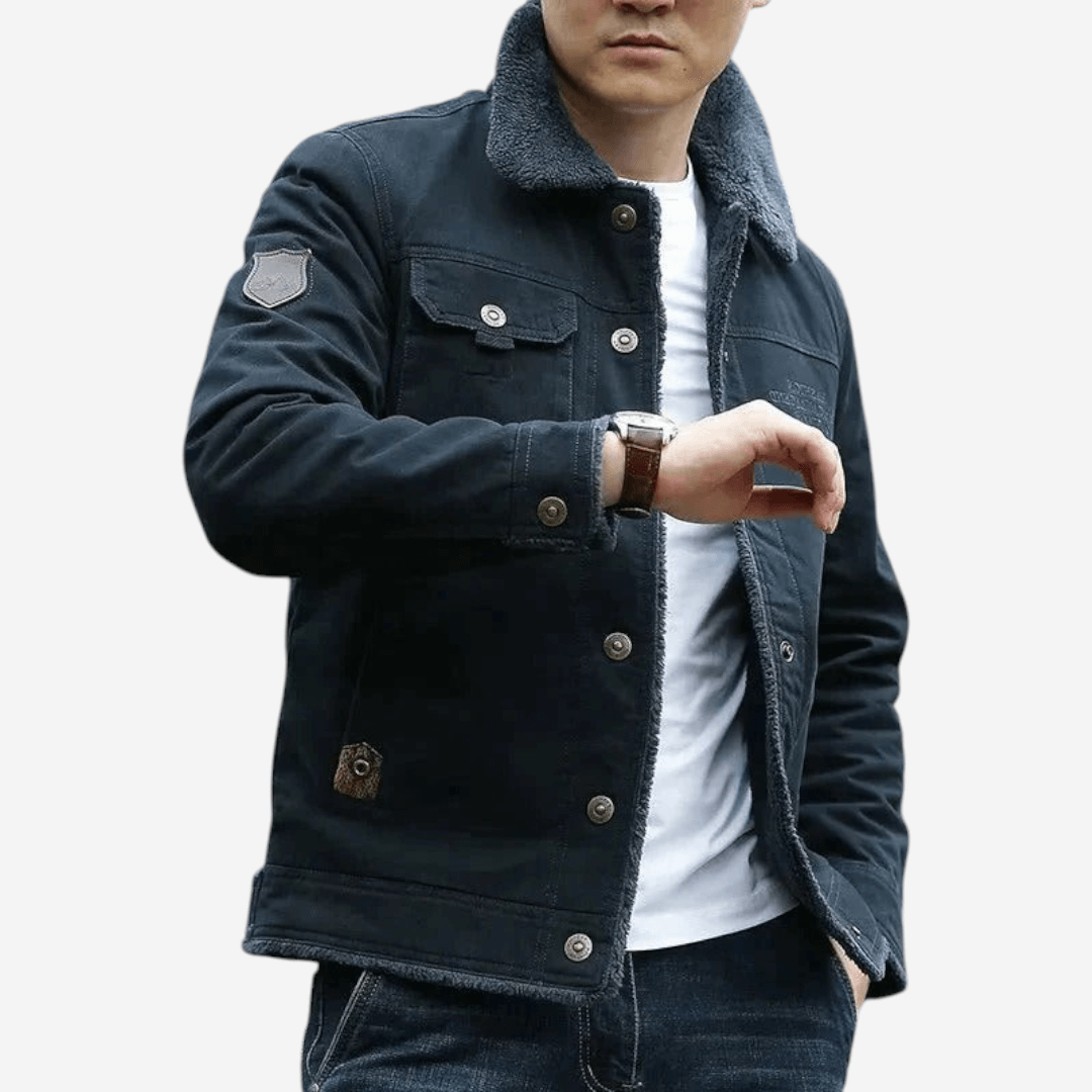 LUXEOUTFIT | Jacke mit Sherpa-Futter 2