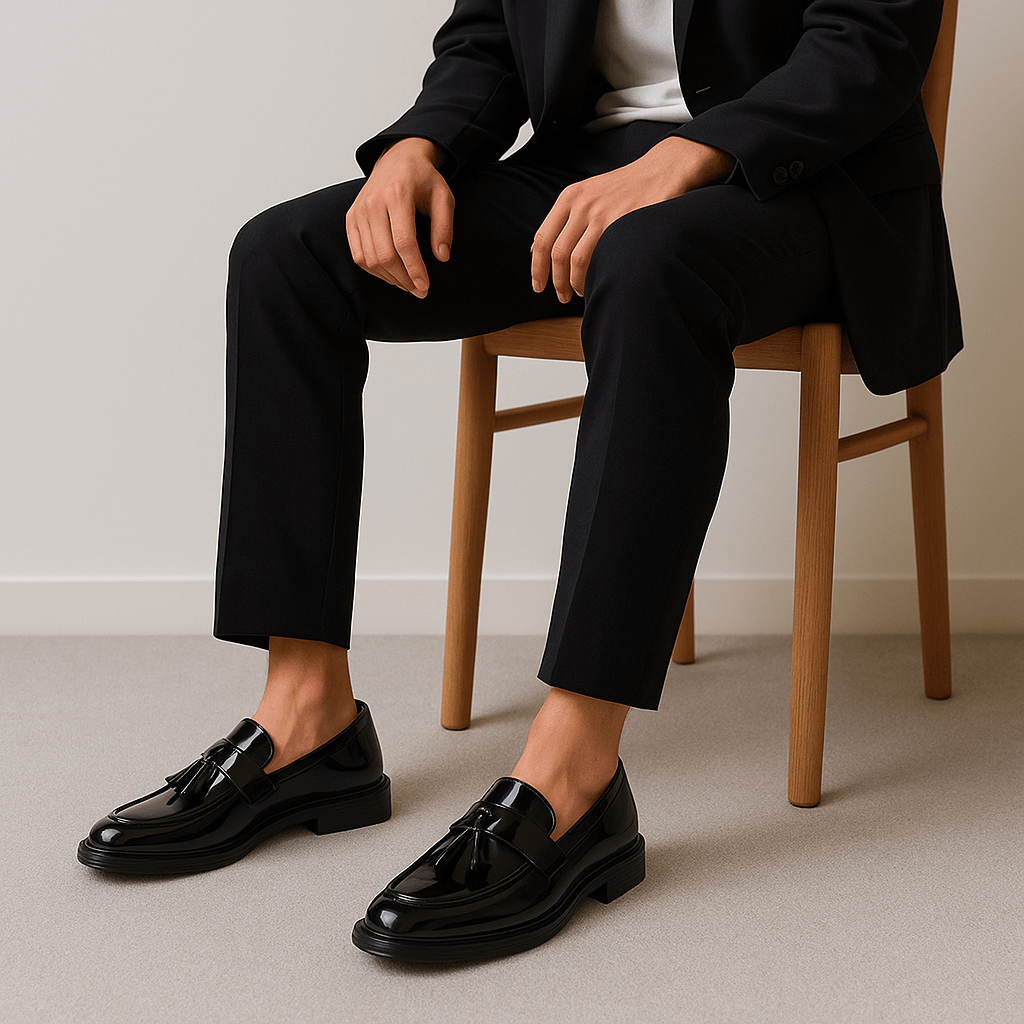 LUXEOUTFIT | Polierte Loafer mit Quaste 2