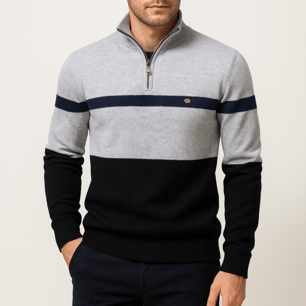 LUXEOUTFIT | Pullover mit Farbblock 3