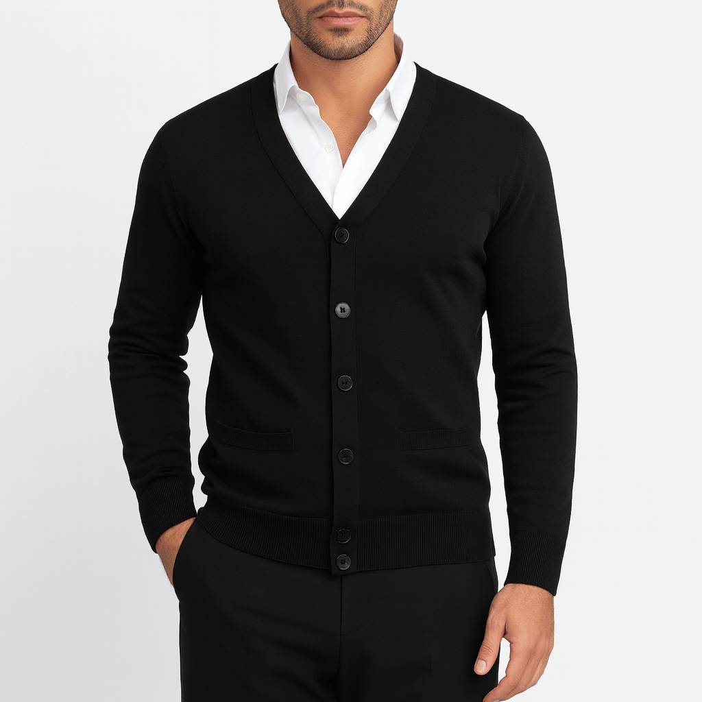 LUXEOUTFIT | Schmaler Cardigan mit V-Ausschnitt 4