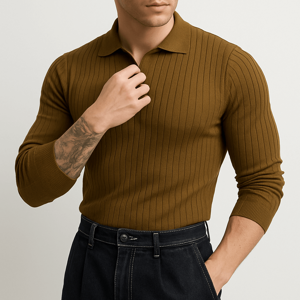 LUXEOUTFIT | Schmaler Strickpullover 2