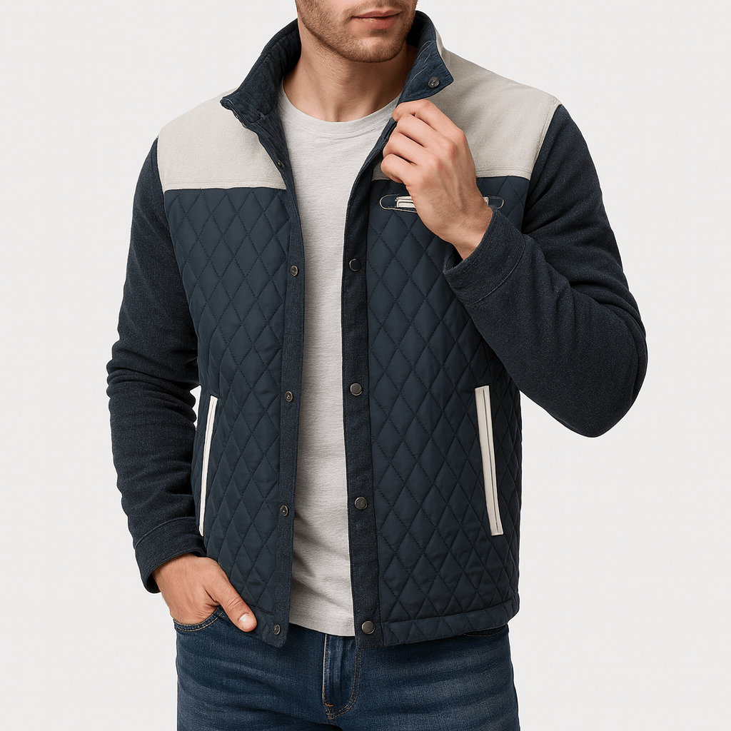LUXEOUTFIT | Steppjacke mit Rautenmuster 1
