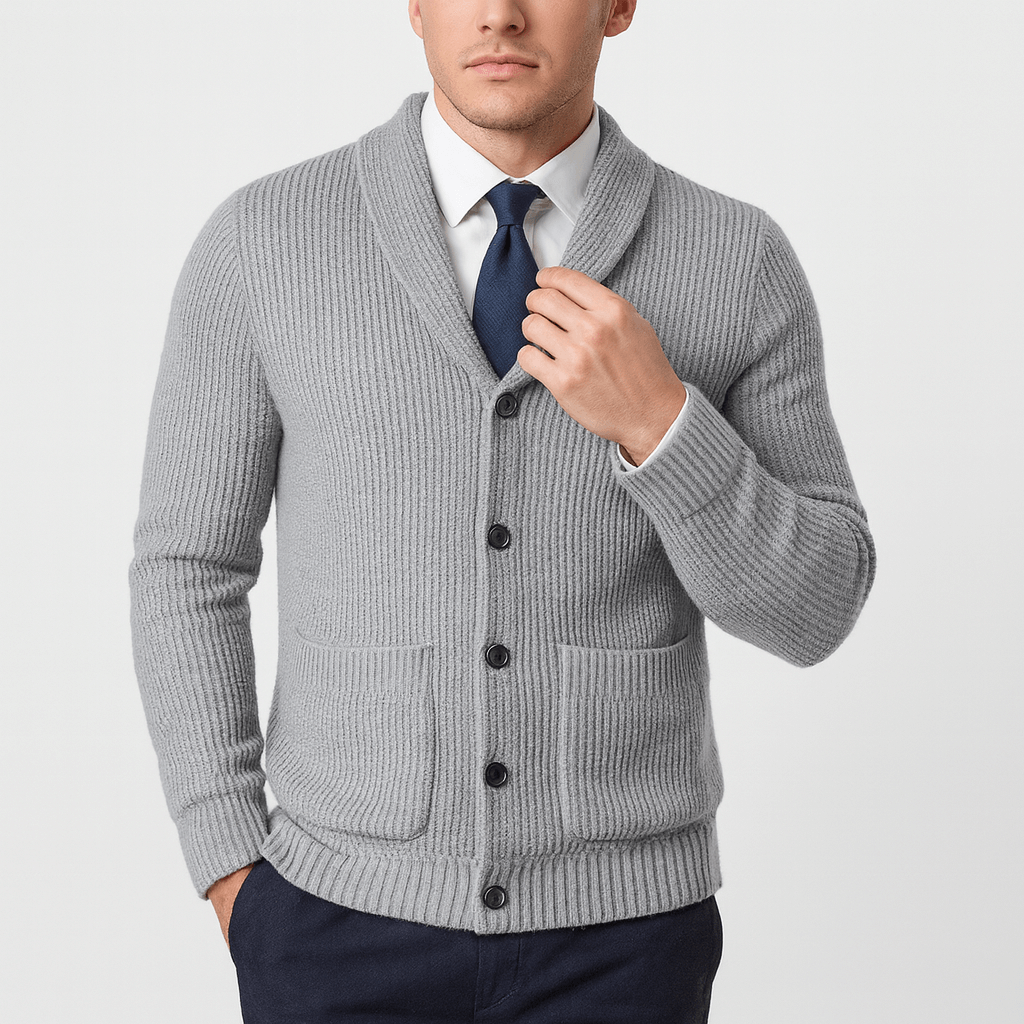 LUXEOUTFIT | Strickjacke mit Knopfleiste 3