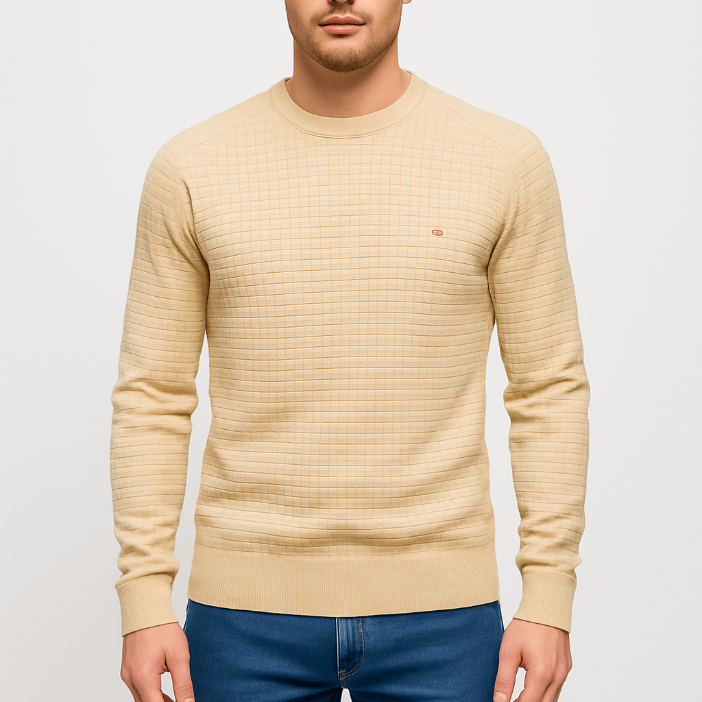 LUXEOUTFIT | Strukturierter Strickpullover 4
