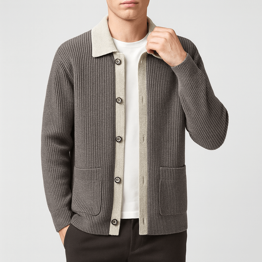 LUXEOUTFIT | Waffelstrickjacke 2