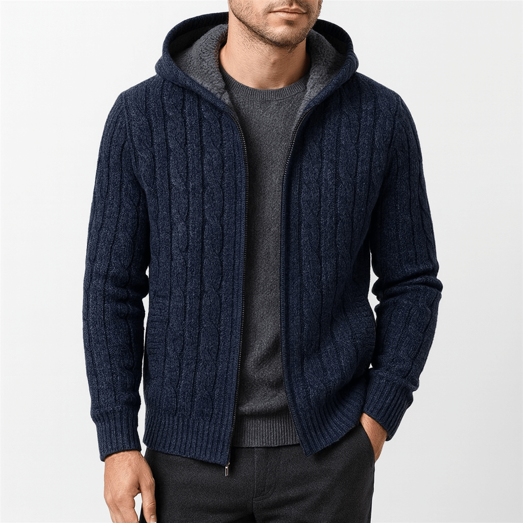 LUXEOUTFIT | Wollpullover mit Kapuze 3