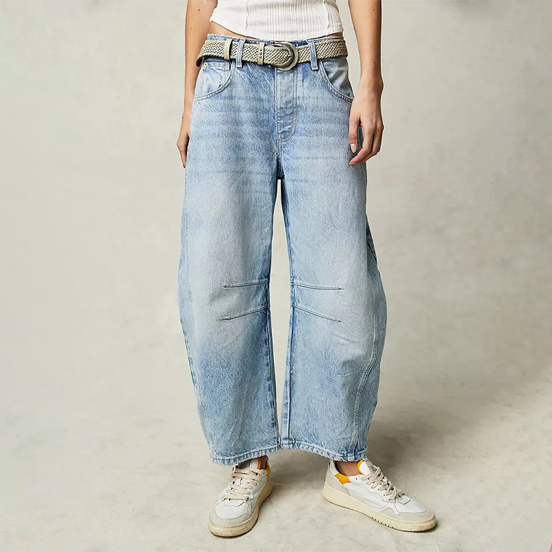 BerlinGlamour | Bequeme Damen-Jeans Weite Beinweise