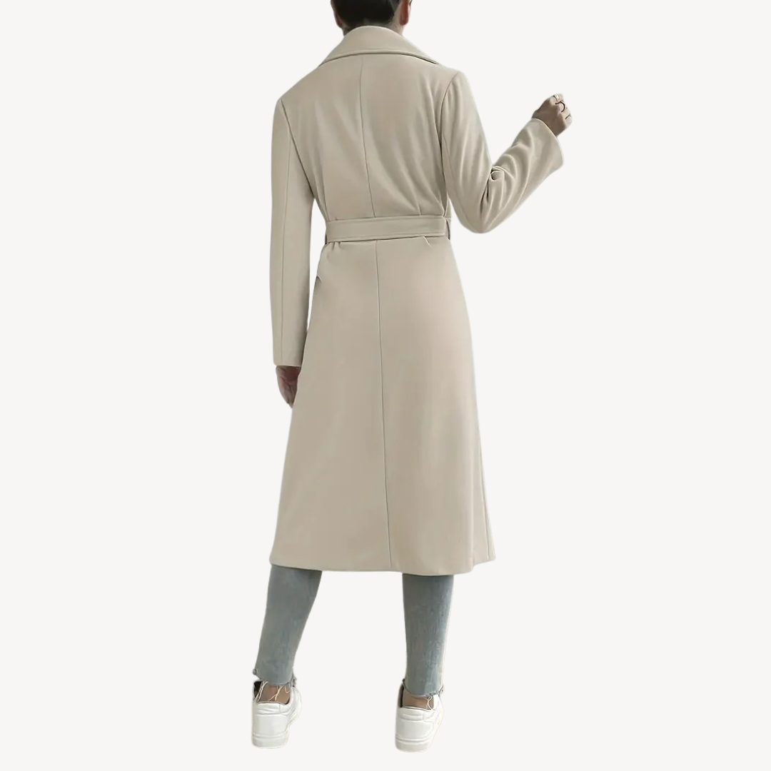 Langer offener Damenmantel mit Taschen | Loravelle 4