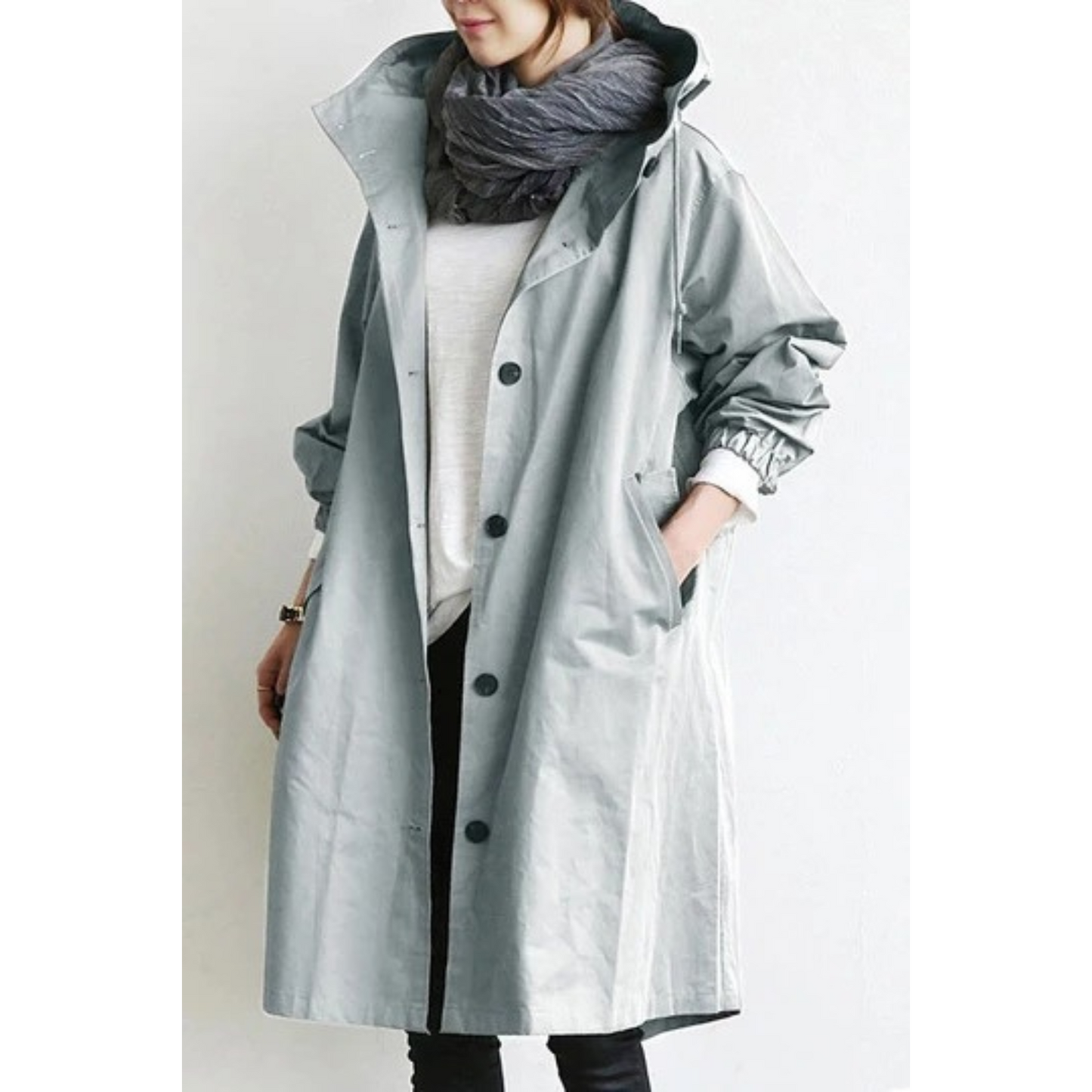Wasserabweisender Trenchcoat Damen Herren Vielseitig