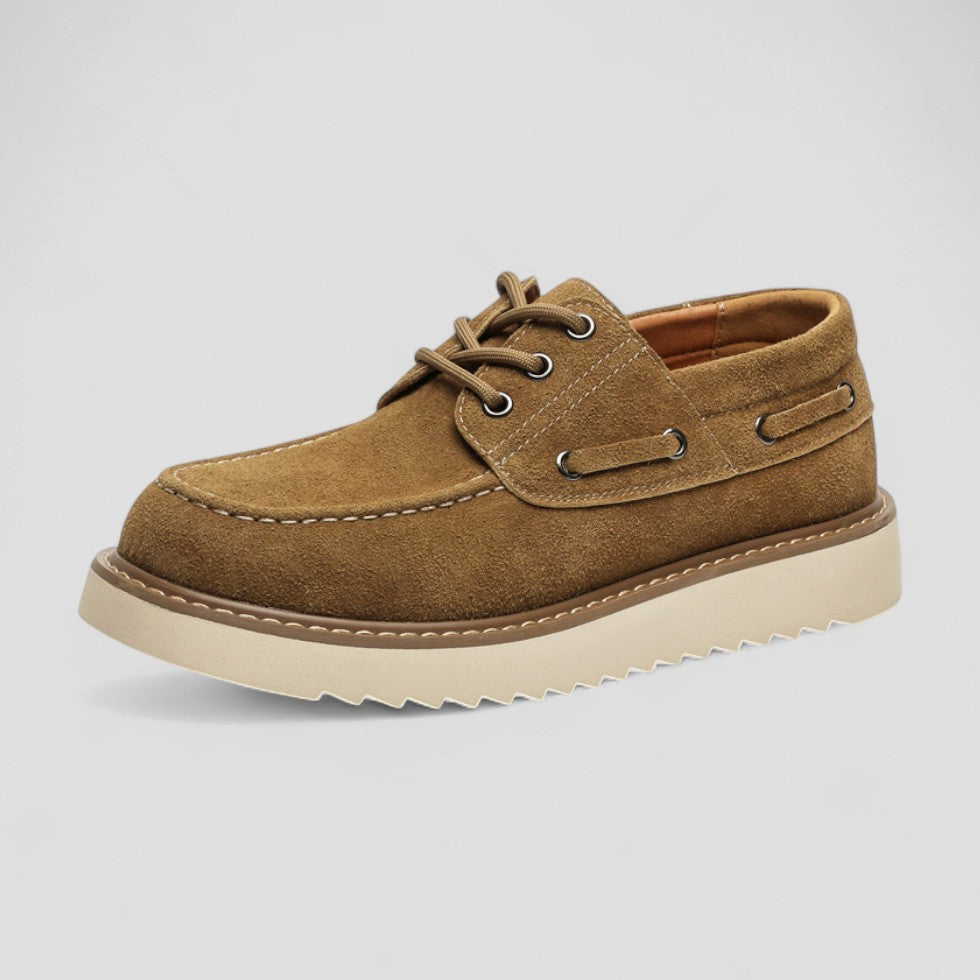 Lässige Low-Top-Schnürschuhe aus Wildleder für Herren 4