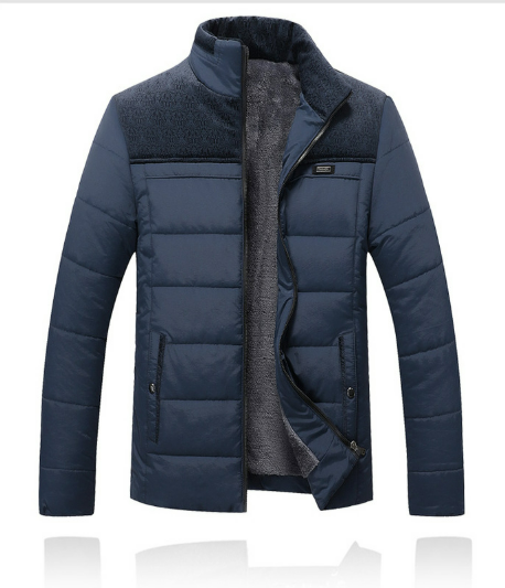 Lässige Stepp-Winterjacke für Herren mit Stehkragen 3