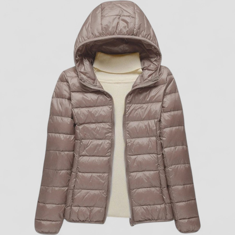 Leichte Pufferjacke mit Kapuze für Damen 7