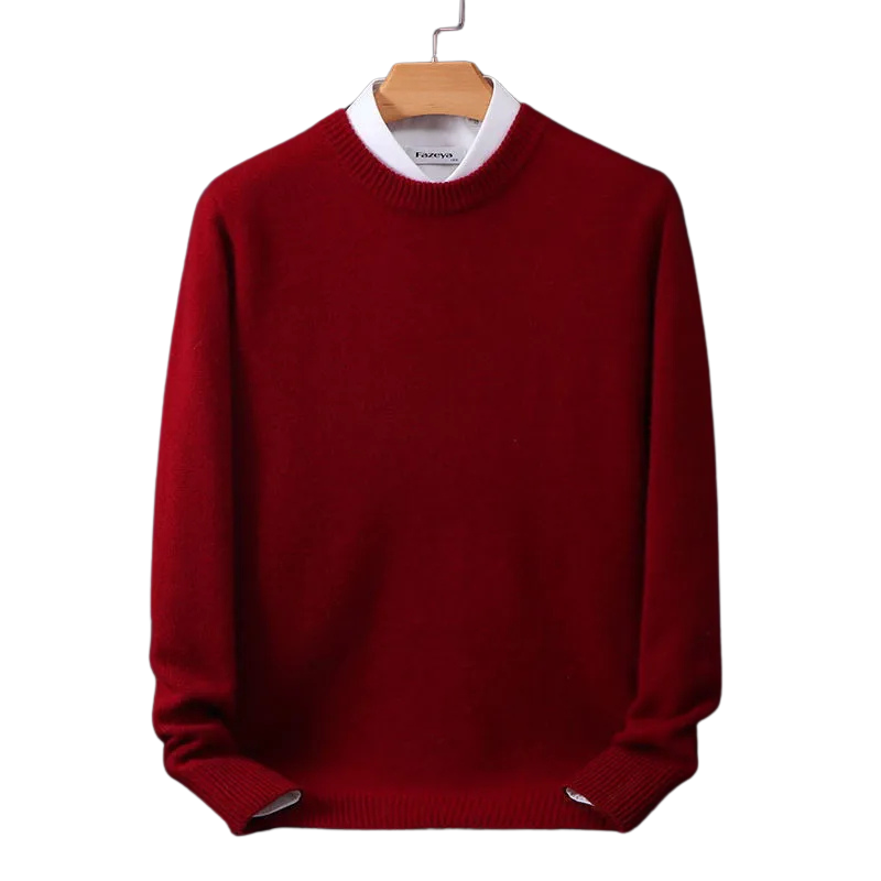 Klassischer Pullover Rundhalsausschnitt Elegante Damenmode