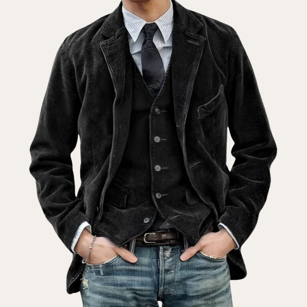 Loravelle | Cord-Blazerjacke für Herren 3