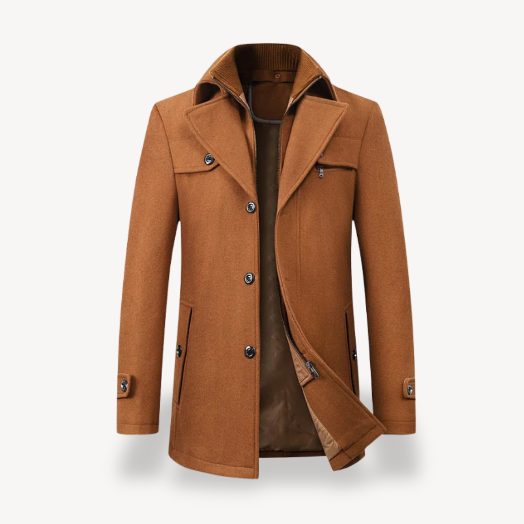 Loravelle | Herren-Peacoat aus Wollmischung 12